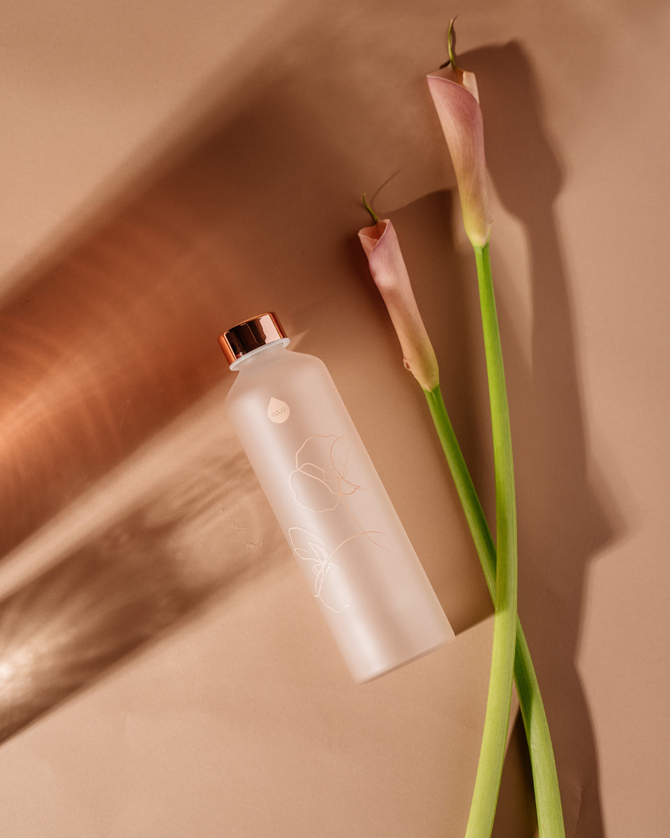 Equa Mismatch Γυάλινο Μπουκάλι Νερού - 750ml - Bloom / Διάφανο