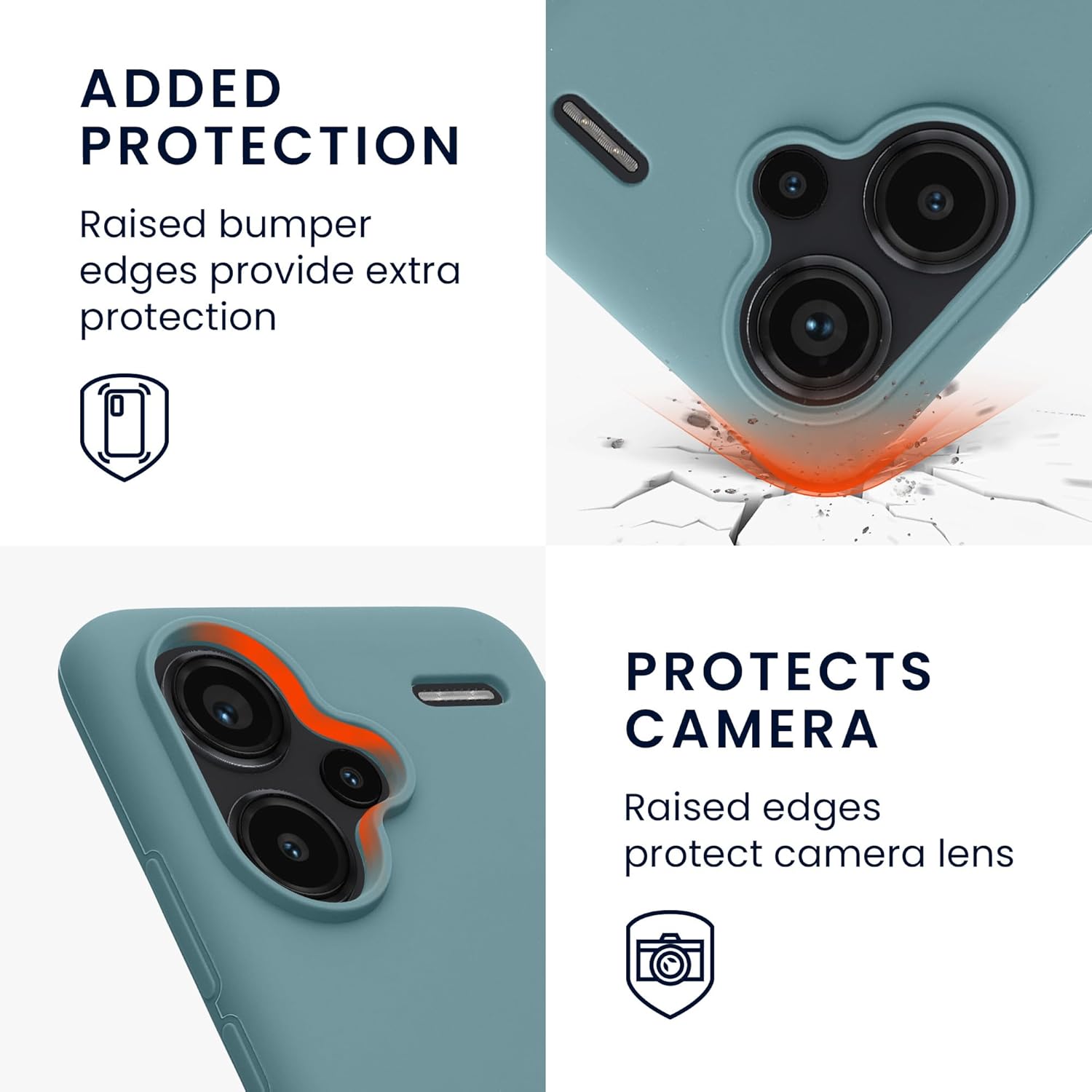 KW Xiaomi Redmi Note 13 Pro+ 5G Θήκη Σιλικόνης Rubberized TPU - Antique Stone