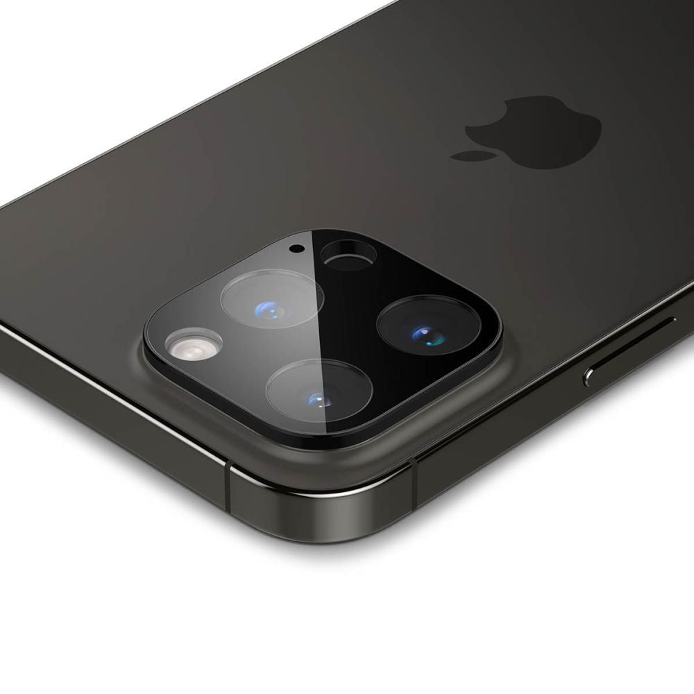 Spigen iPhone 14 Pro / 14 Pro Max / 15 Pro / 15 Pro Max / 16 Pro / 16 Pro Max Aparatu Optik.TR Αντιχαρακτικό Γυαλί για την Κάμερα - 2 Τεμάχια - Black