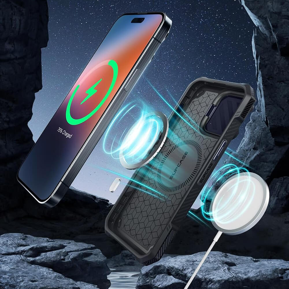Supcase iPhone 15 Pro Max - Unicorn Beetle XT MagSafe - Σκληρή Θήκη με Προστασία Κάμερας / Stand - Mountain