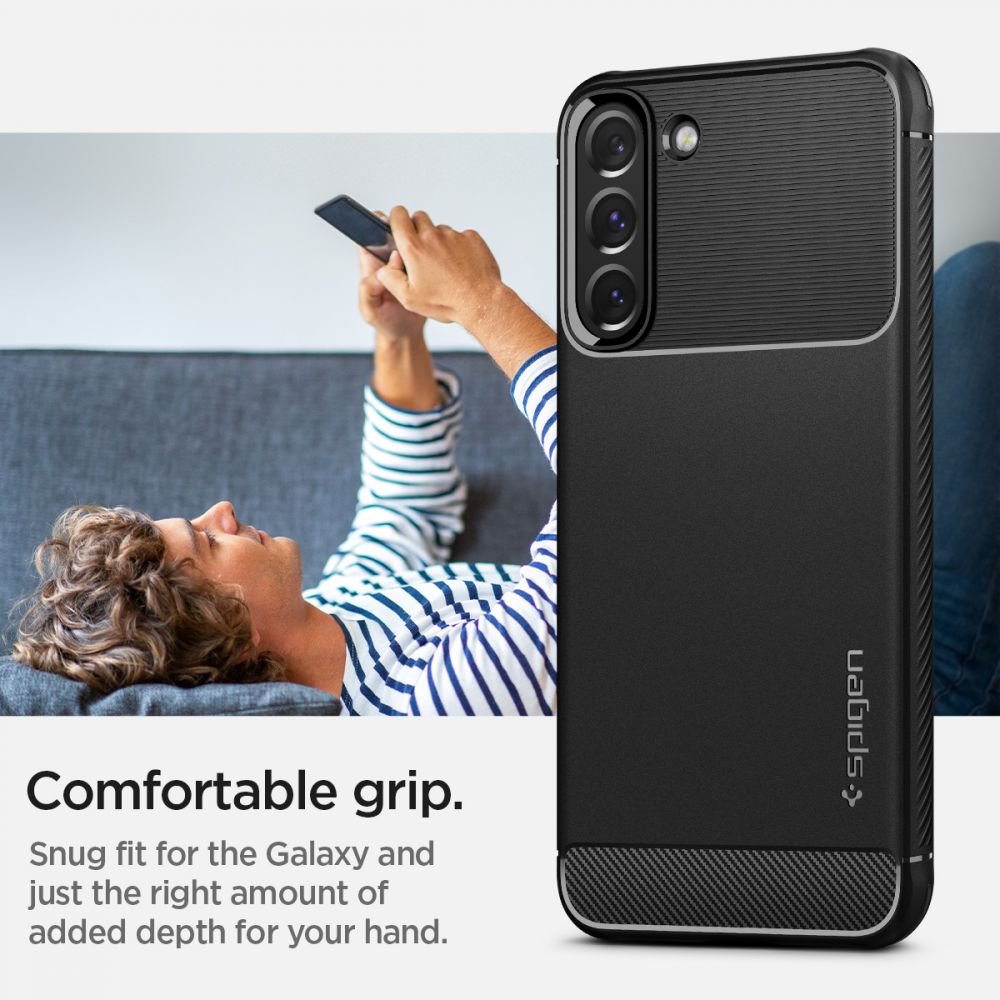 Spigen Samsung Galaxy S22 Θήκη TPU Rugged Armor - Black Matte