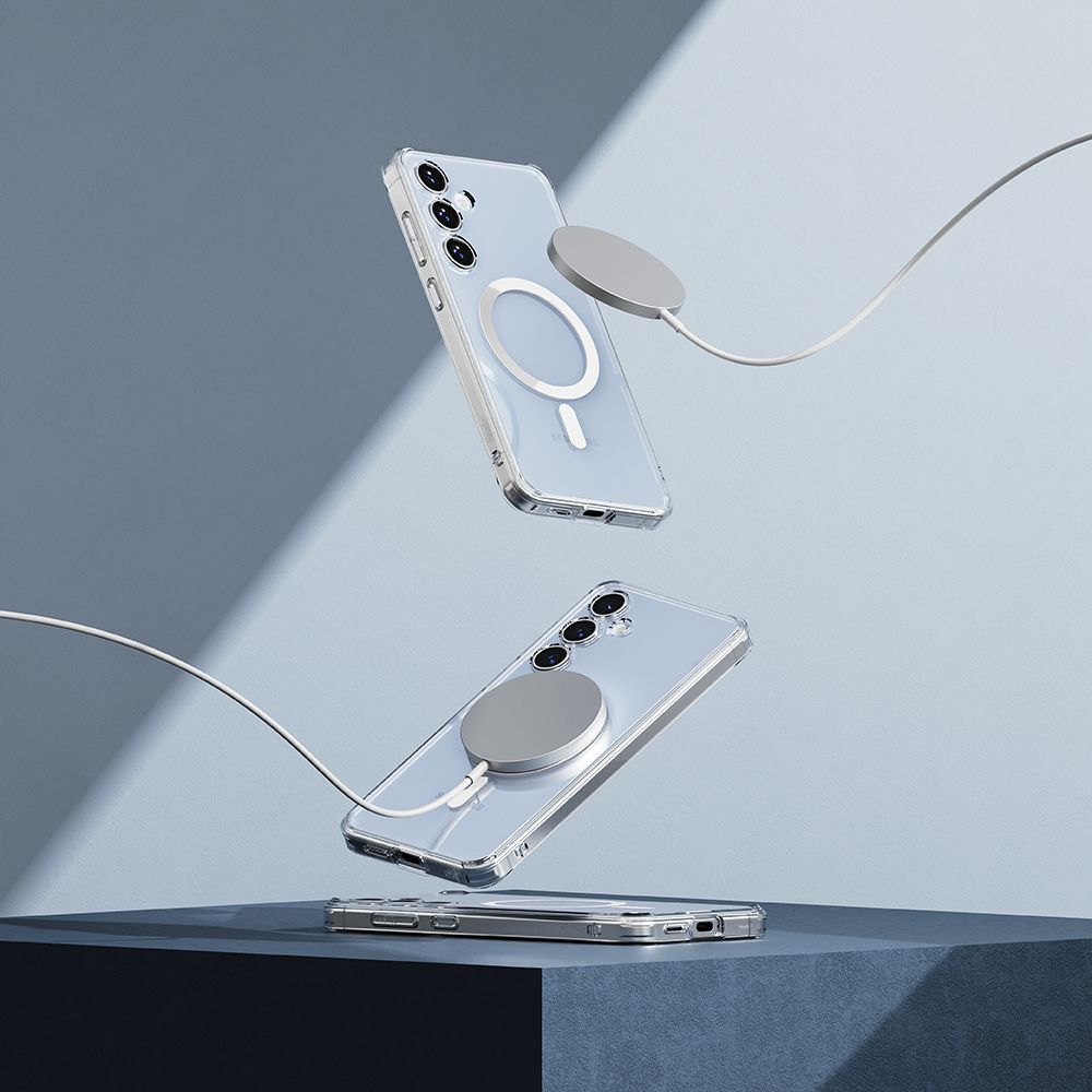 Ringke Samsung Galaxy S24 FE - Fusion Magnetic - Σκληρή Θήκη με Πλαίσιο Σιλικόνης και MagSafe - Διάφανη