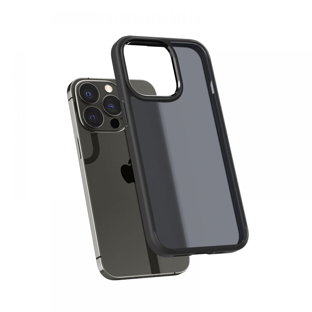 Spigen iPhone 13 Pro Max Ultra Hybrid Σκληρή Θήκη με Πλαίσιο Σιλικόνης - Matte Frost Black