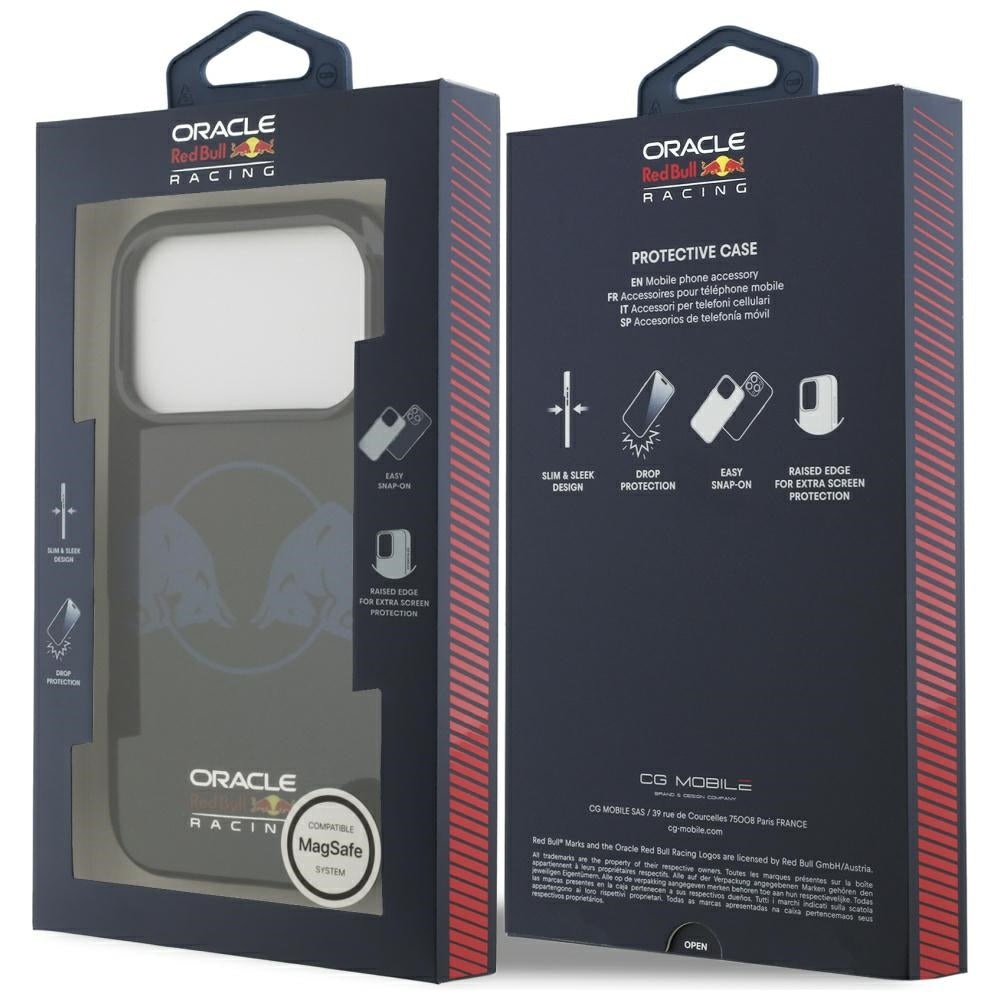 Red Bull iPhone 17 Pro - IML Transparent Two Bulls MagSafe - Σκληρή Θήκη με Πλαίσιο Σιλικόνης - Navy Blue - RBHMP17L24HIDBV