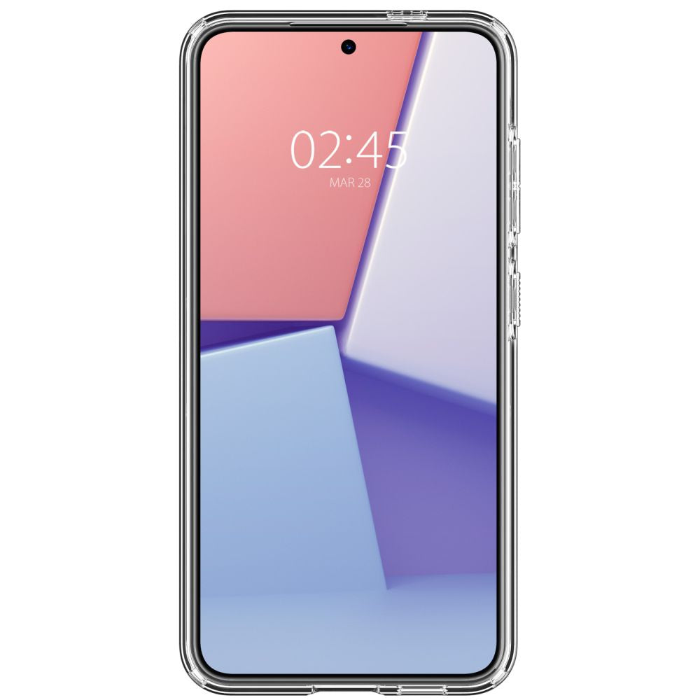 Spigen Samsung Galaxy S24 Crystal Hybrid Mag Σκληρή Θήκη με Πλαίσιο Σιλικόνης Και MagSafe - White