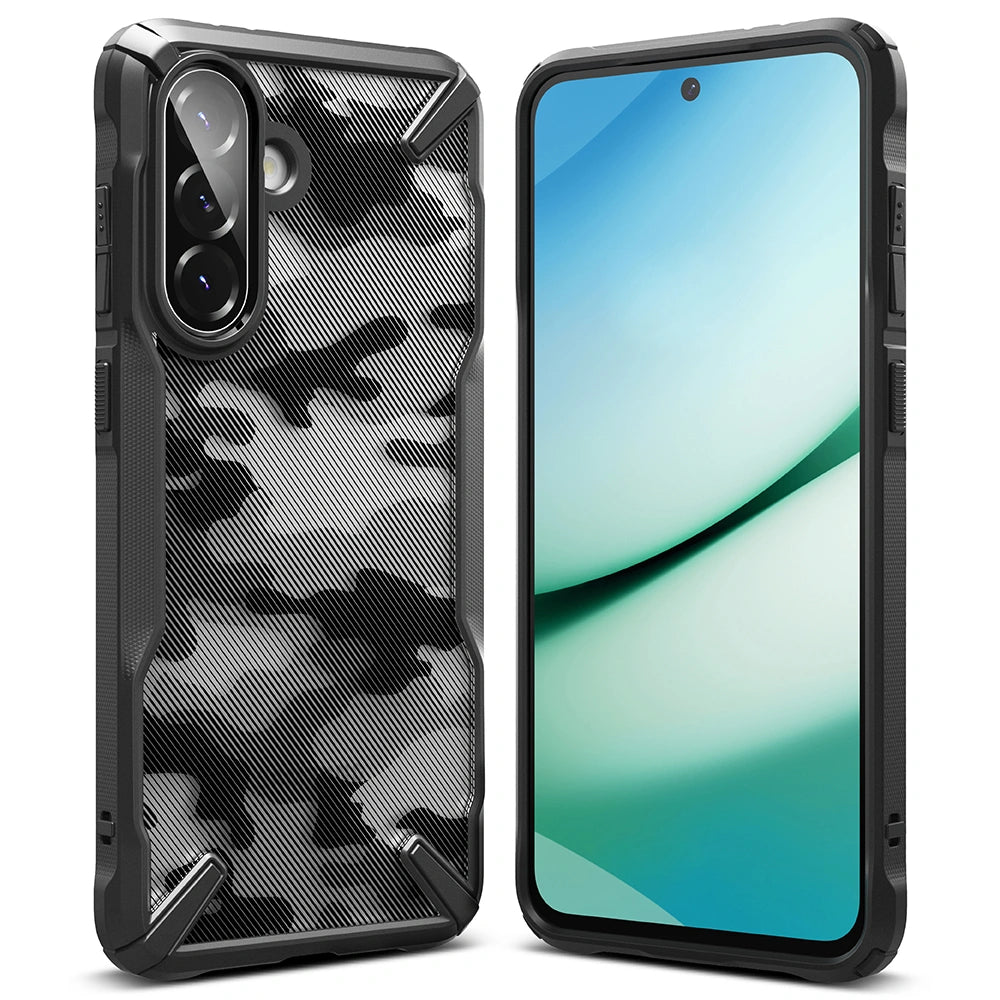 Ringke Samsung Galaxy A36 5G / A56 5G Fusion X Σκληρή Θήκη με Πλαίσιο Σιλικόνης - Camo Black