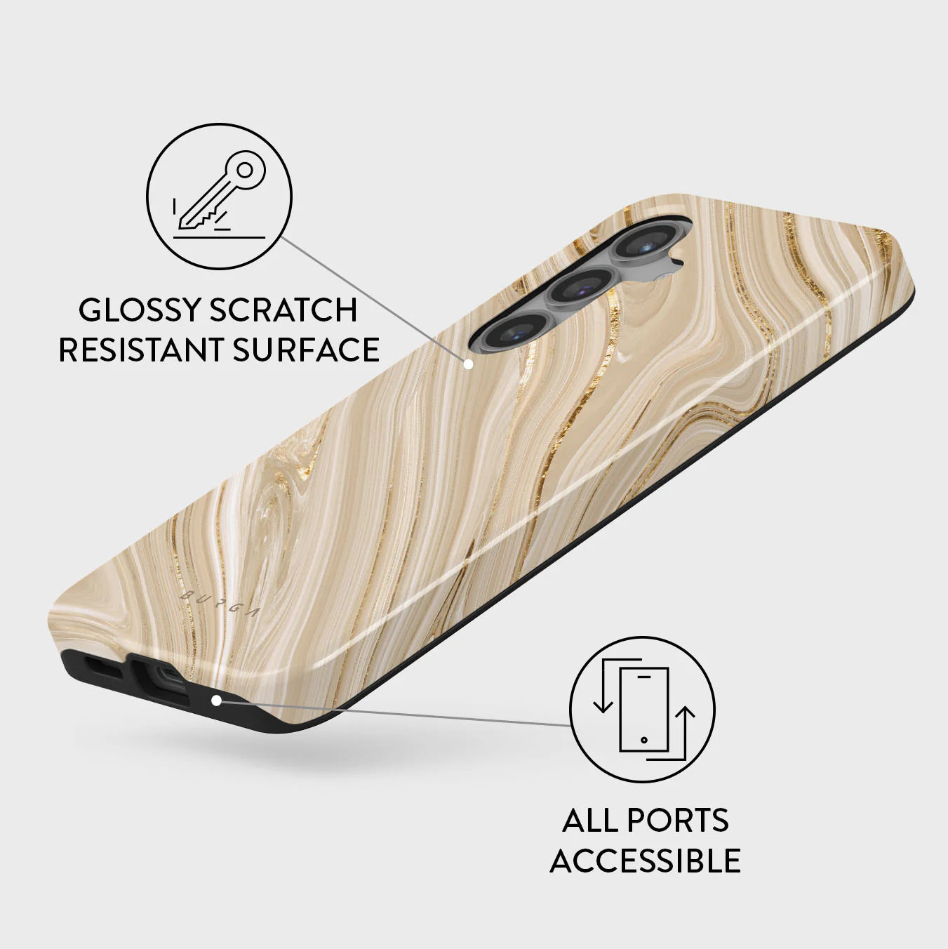 Burga Samsung Galaxy S24 Plus Fashion Tough Σκληρή Θήκη - Full Glam