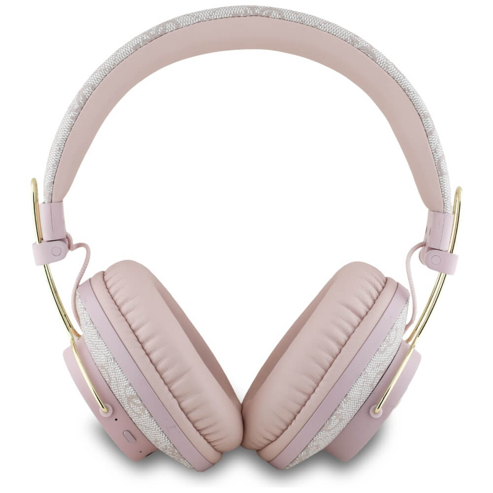 Guess Over-Ear Metal 4G Logo - Ασύρματα Bluetooth Ακουστικά - Pink