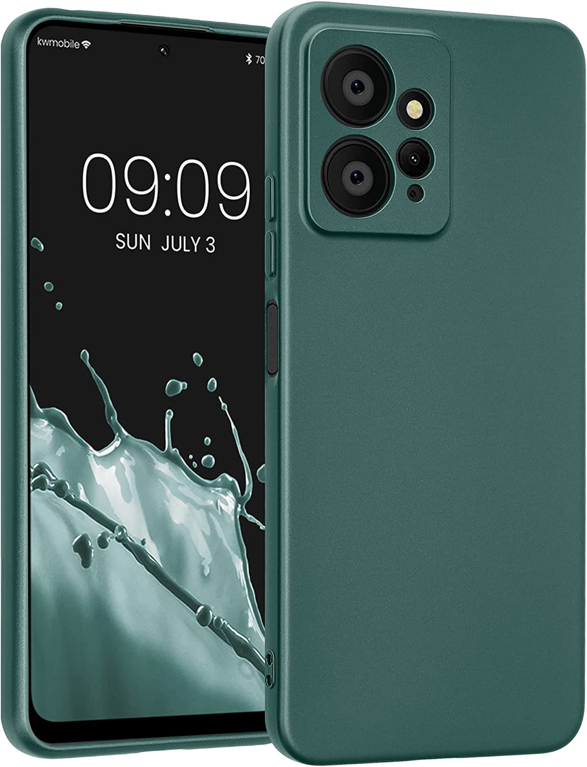 KW Xiaomi Redmi Note 12 4G Θήκη Σιλικόνης TPU - Metallic Petrol - 61175.14