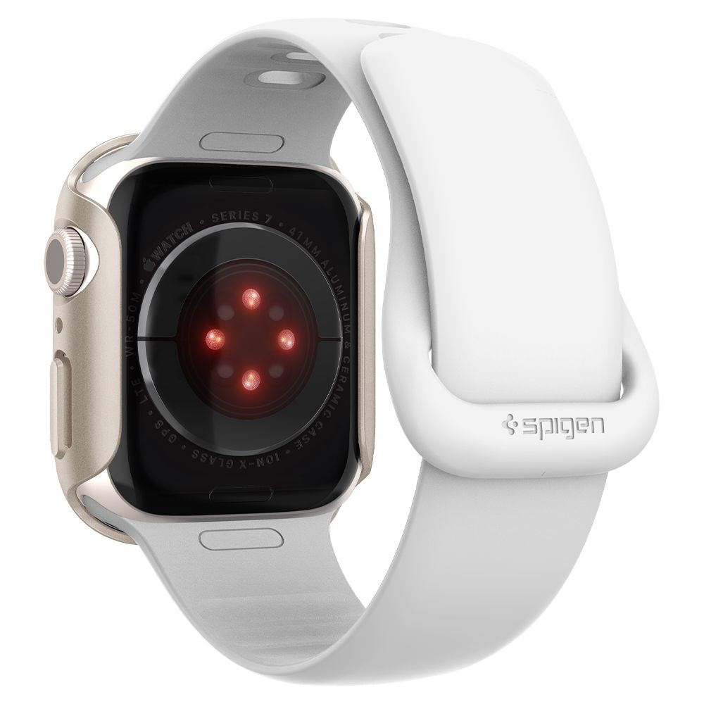 Spigen Θήκη Apple Watch 7 / 8 / 9 - 41 mm Thin Fit - Starlight