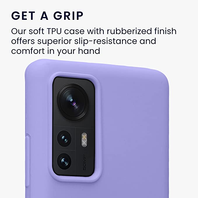KW Xiaomi 12 / 12X Θήκη Σιλικόνης Rubber TPU - Lavender - 56210.108