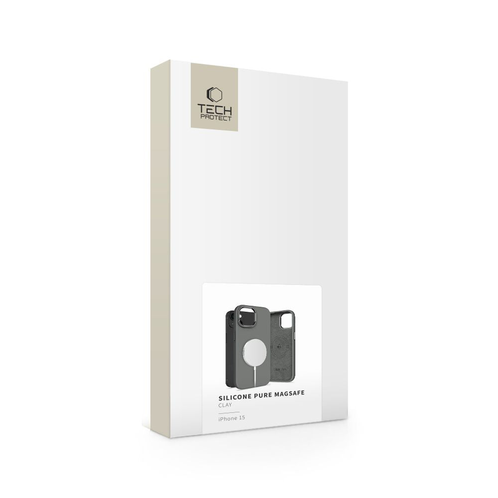 Tech-Protect iPhone 15 Silicone Pure Θήκη Σιλικόνης TPU με MagSafe - Clay