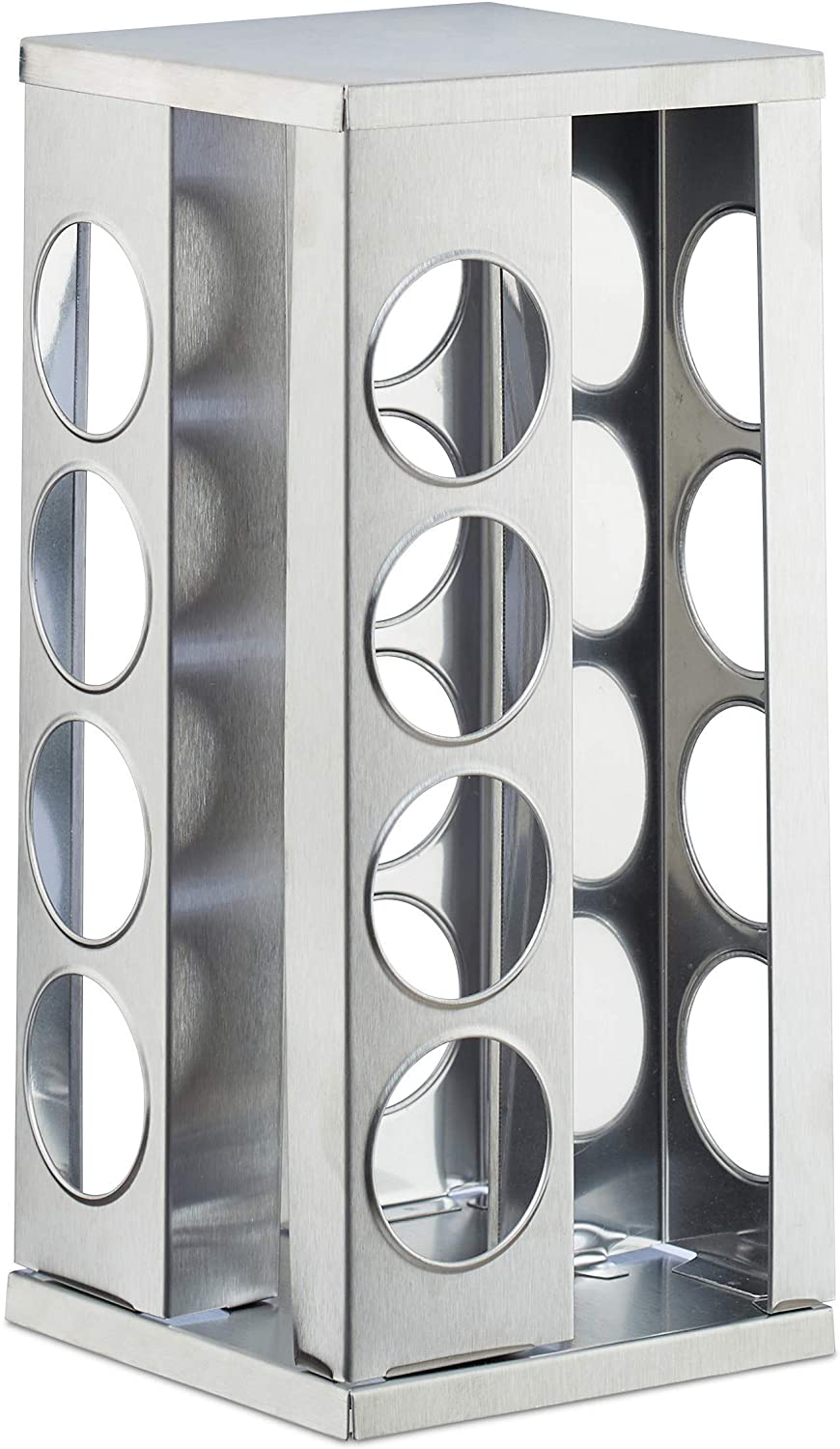 Relaxdays Καρουζέλ Μπαχαρικών με 16 Δοχεία - Silver - 4052025264611