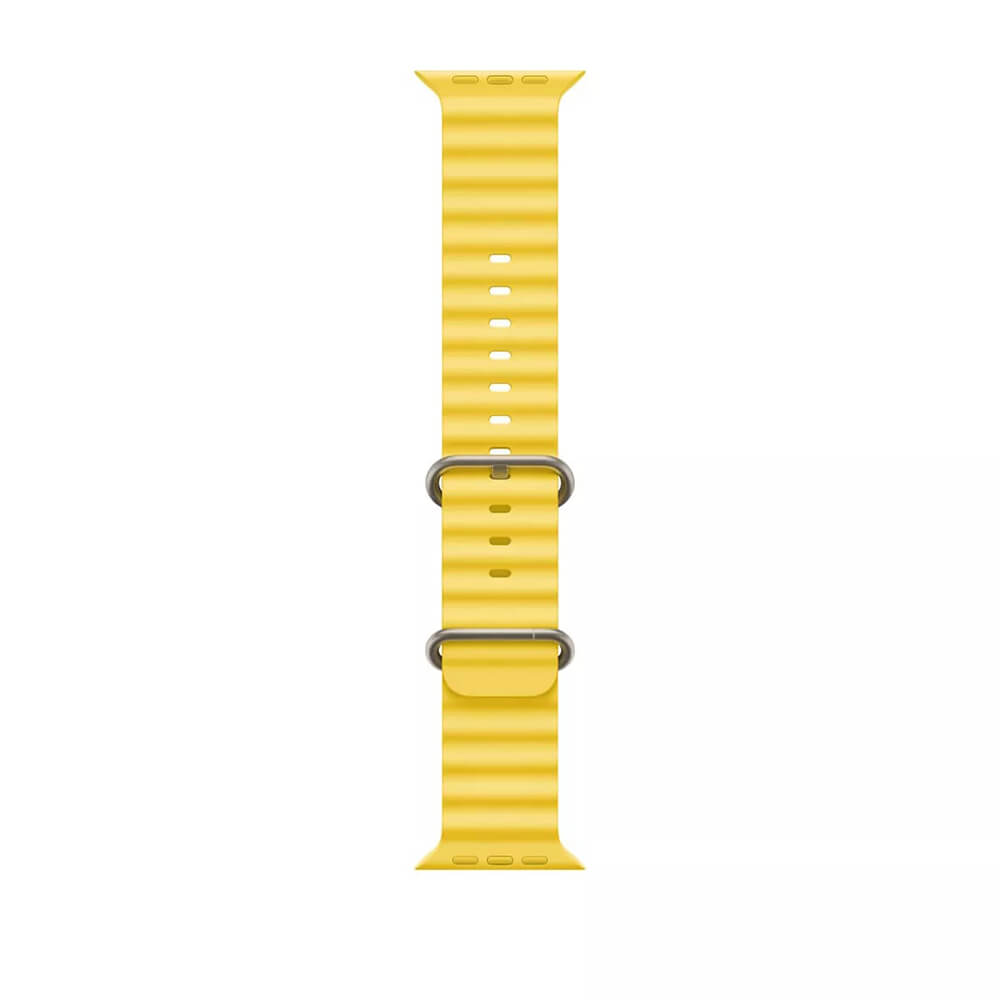 Techsuit Λουράκι Apple Watch 2/3/4/5/6/7/8/9/10/11 - SE (1/2/3) - 38/40/41/42mm Watchband W038 Σιλικόνης - Yellow