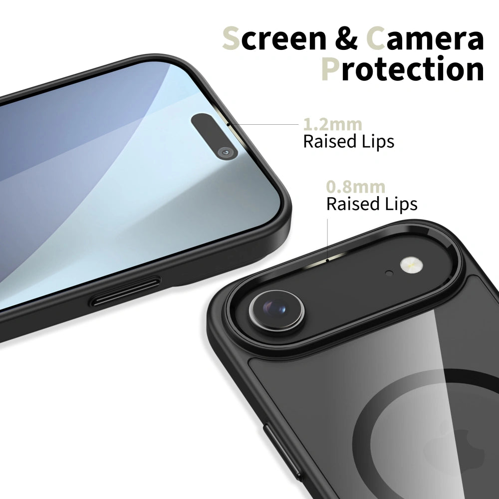 Tech-Protect iPhone Air MagMat - Σκληρή Θήκη με Πλαίσιο Σιλικόνης και MagSafe - Black / Διάφανη