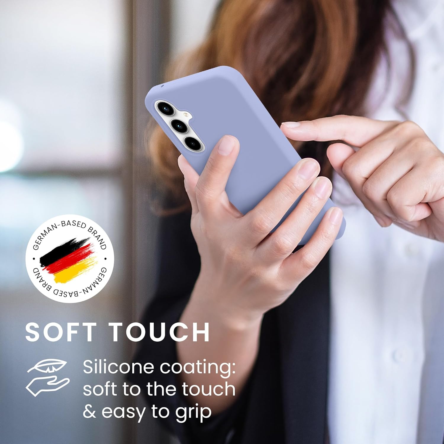 KW Samsung Galaxy A35 5G Θήκη Σιλικόνης Rubberized TPU - Lavender