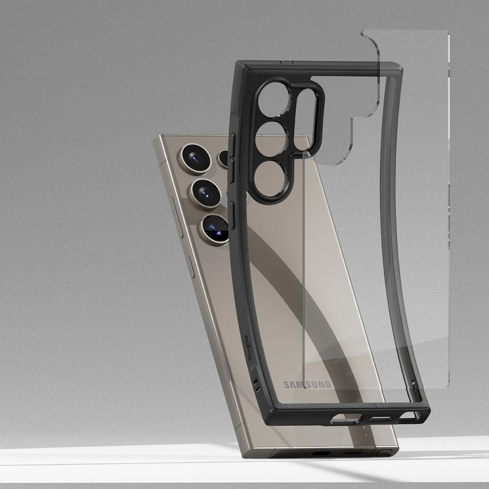 Ringke Samsung Galaxy S24 Ultra Fusion Bold Σκληρή Θήκη με Πλαίσιο Σιλικόνης - Black / Διάφανη
