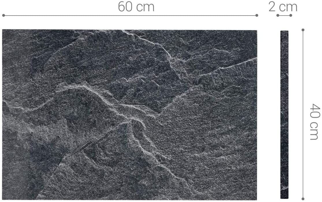 Navaris Μαγνητικός Πίνακας Ανακοινώσεων - 60 x 40 cm - Black Stone - 45365.06