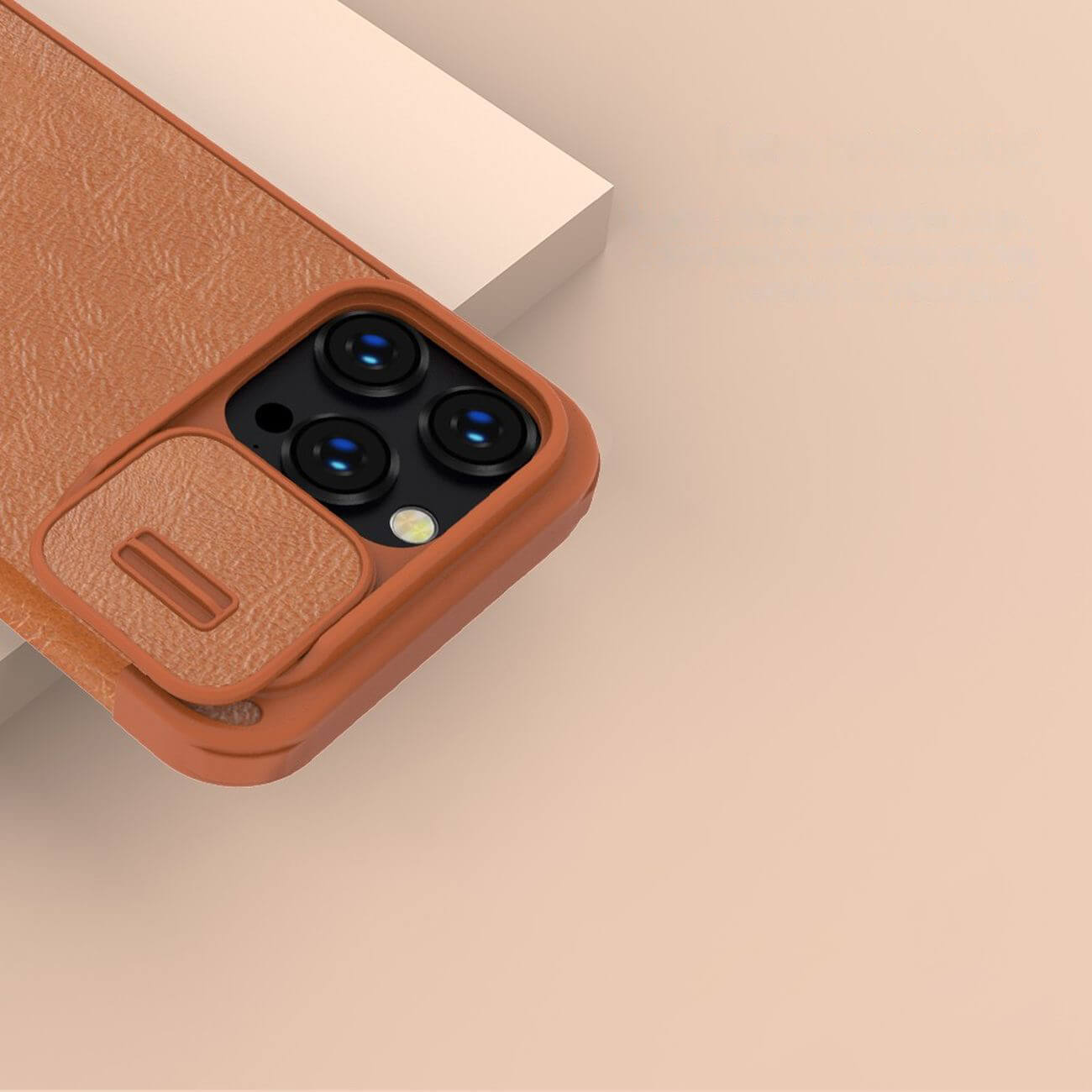 Nillkin iPhone 14 Pro Qin Pro Leather Θήκη Βιβλίο με Κάλυμμα για την Κάμερα - Brown