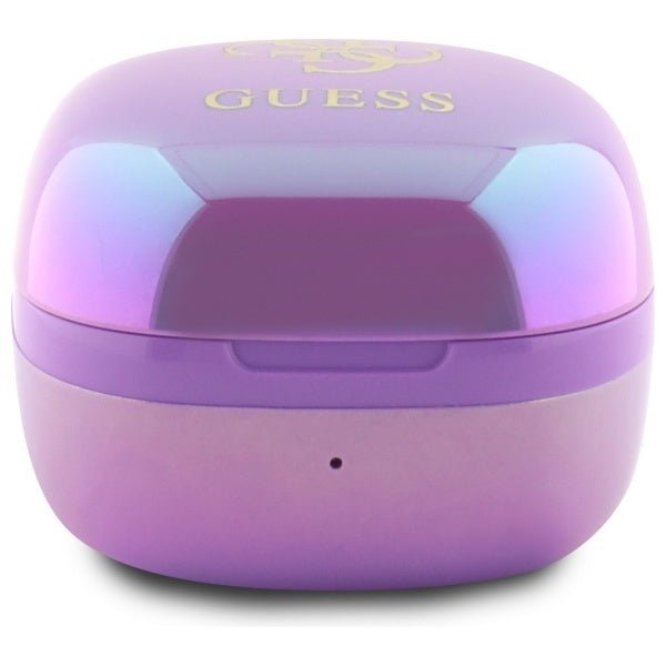 Guess Ασύρματα ακουστικά για Κλήσεις / Μουσική - Bluetooth 5.3 TWS Iridescent 4G Printed Logo - Purple