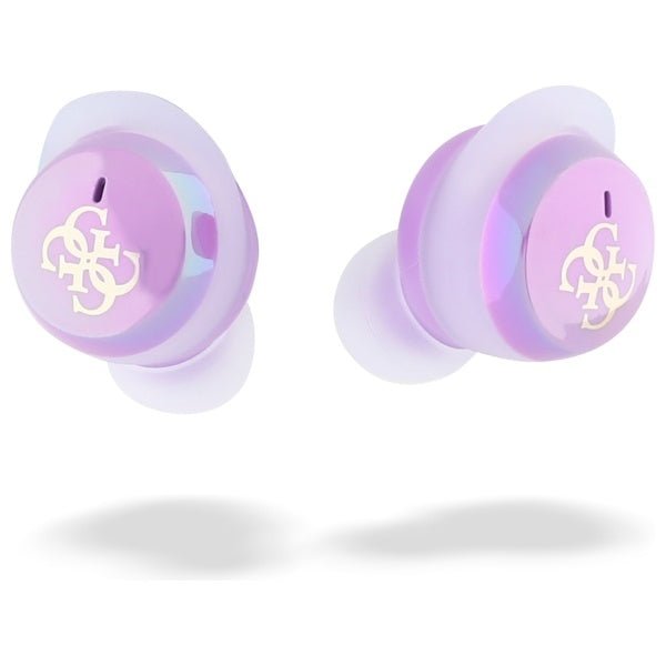 Guess Ασύρματα ακουστικά για Κλήσεις / Μουσική - Bluetooth 5.3 TWS Iridescent 4G Printed Logo - Purple