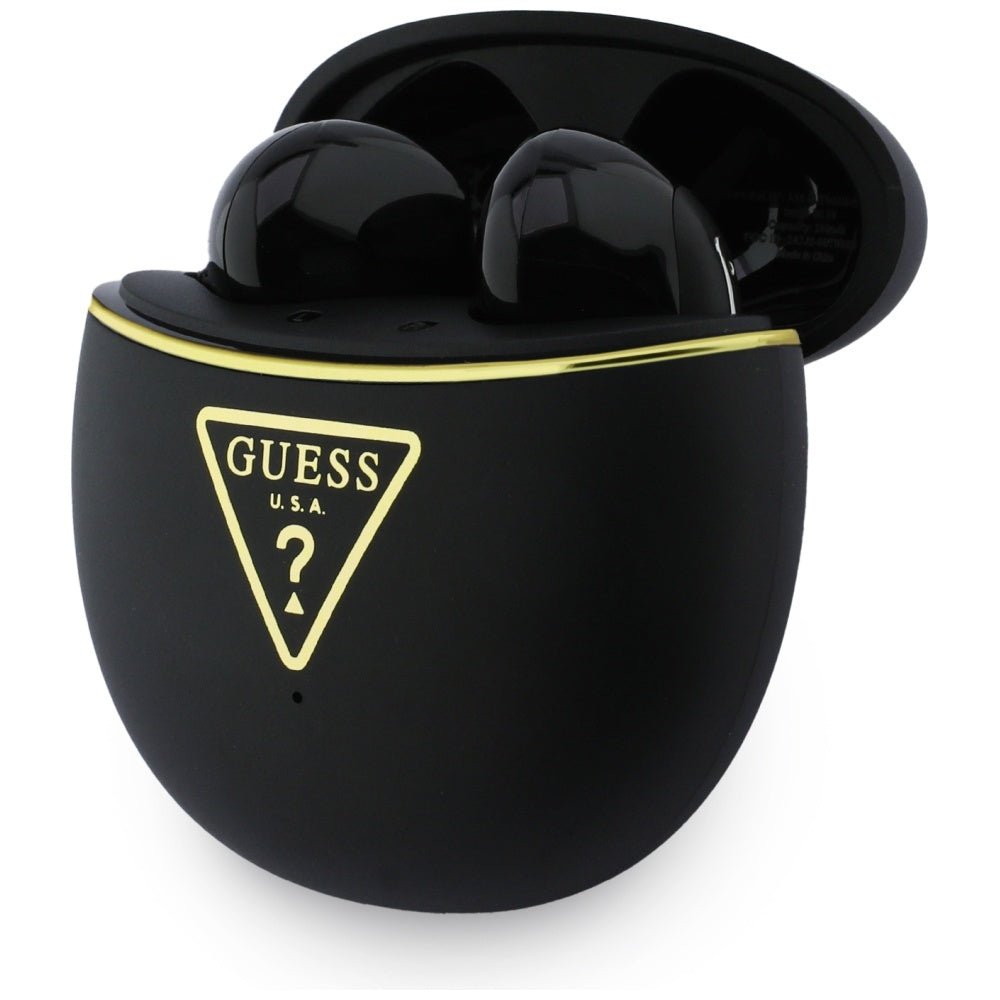 Guess Ασύρματα Bluetooth Aκουστικά για Κλήσεις / Μουσική - Gold Line Triangle - Black