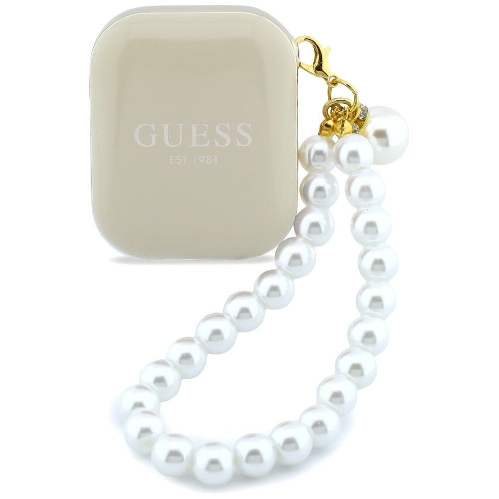 Guess Ασύρματα Bluetooth Ακουστικά για Κλήσεις / Μουσική - Pearl Strap TWS - Beige