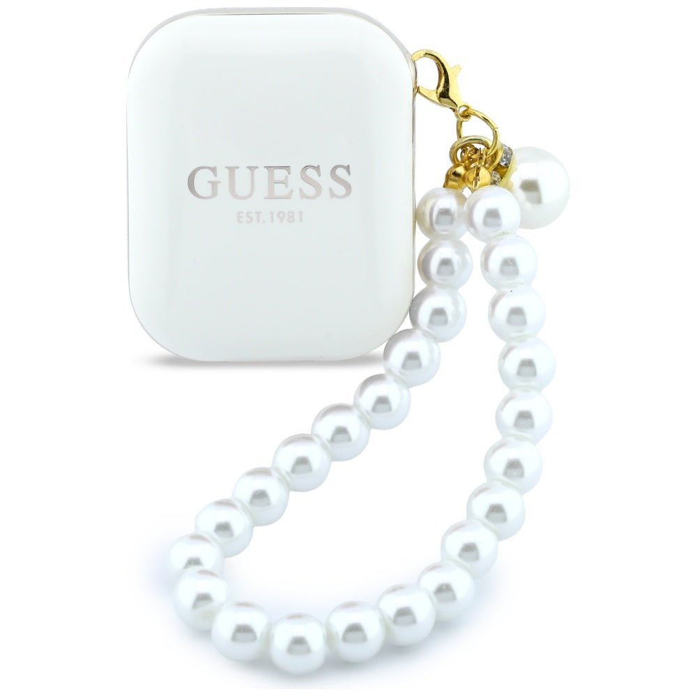 Guess Ασύρματα Bluetooth Ακουστικά για Κλήσεις / Μουσική - Pearl Strap TWS - White