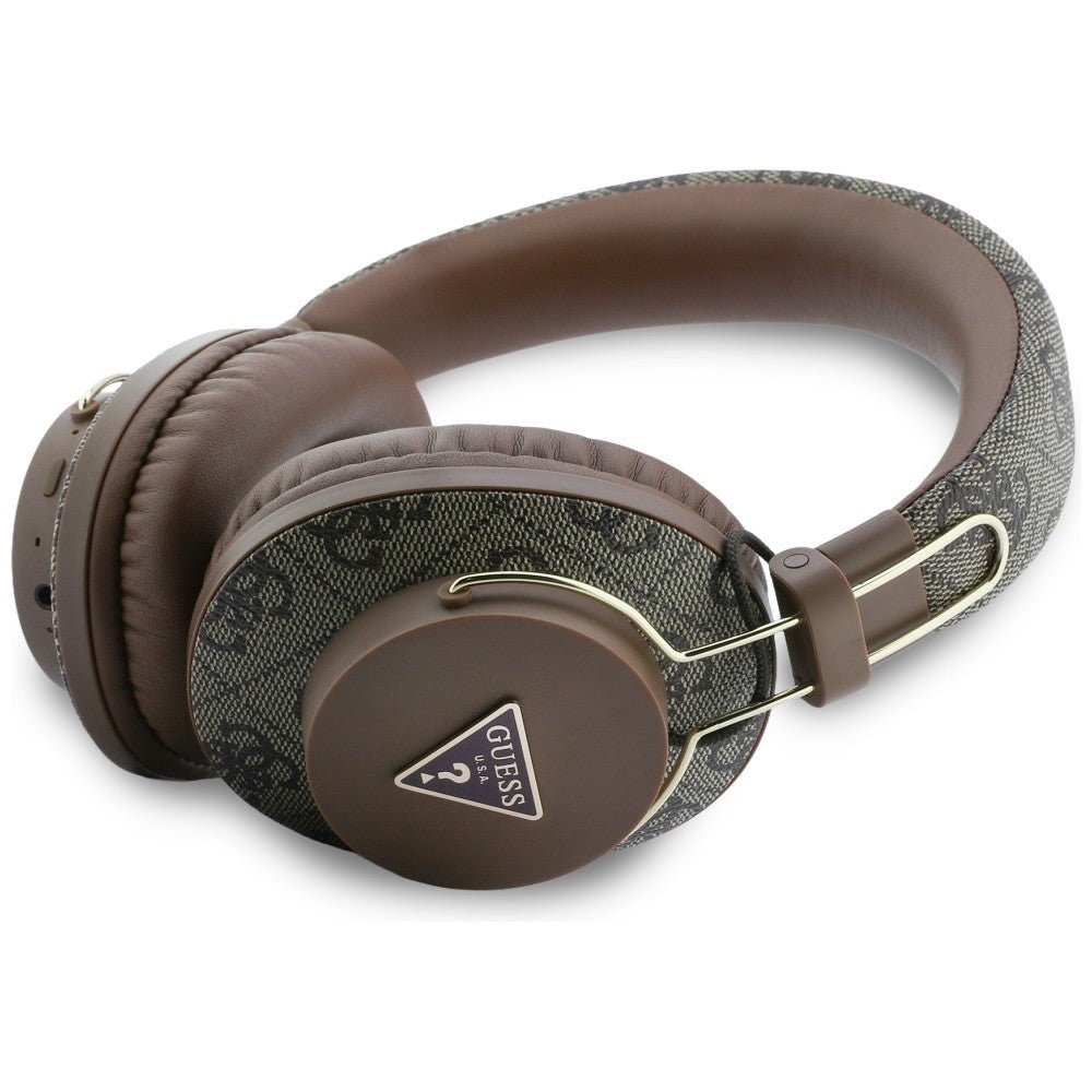 Guess Ασύρματα Bluetooth Ακουστικά - Over - Ear Triangle Logo ENC - Brown