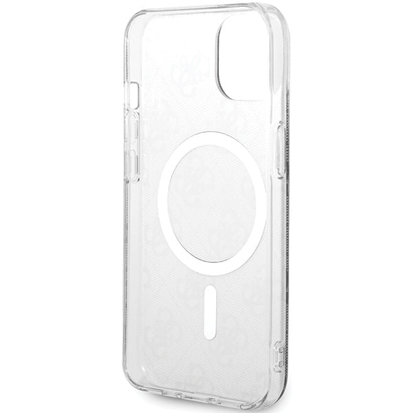 Guess iPhone 13 / 14 / 15 Σκληρή Θήκη με Πλαίσιο Σιλικόνης και MagSafe - IML 4G MagSafe - Black