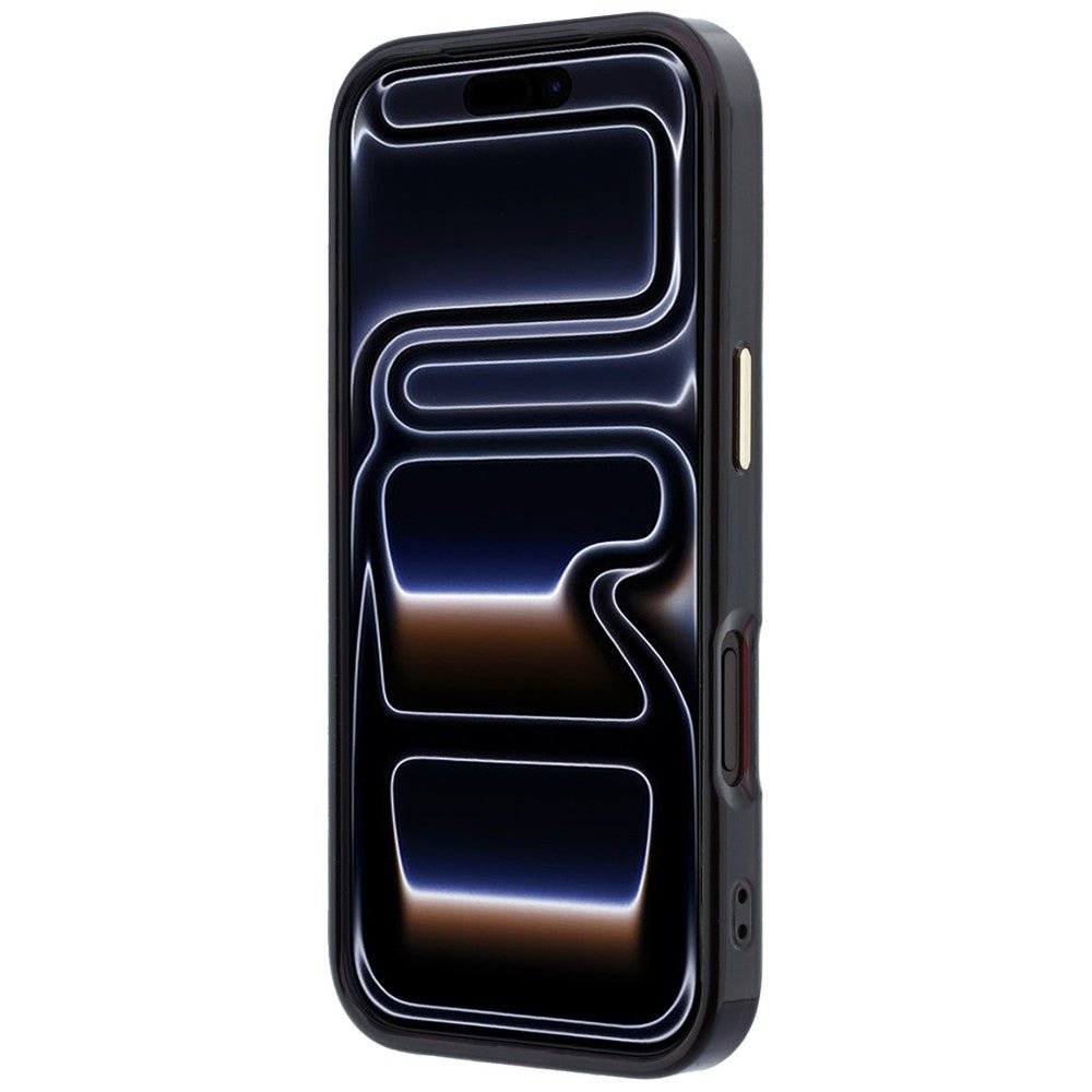 Guess iPhone 17 Pro / iPhone 18 Pro - Σκληρή Θήκη με Πλαίσιο Σιλικόνης και Δαχτυλίδι Συγκράτησης - IML Ring Stand 360 Script Metal Logo MagSafe - Burgundy