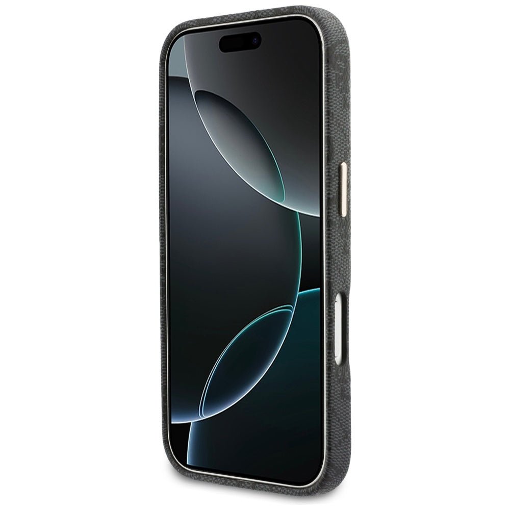 Guess iPhone 17 Pro - Σκληρή Θήκη με Πλαίσιο Σιλικόνης και MagSafe - 4G Script MagSafe - Black
