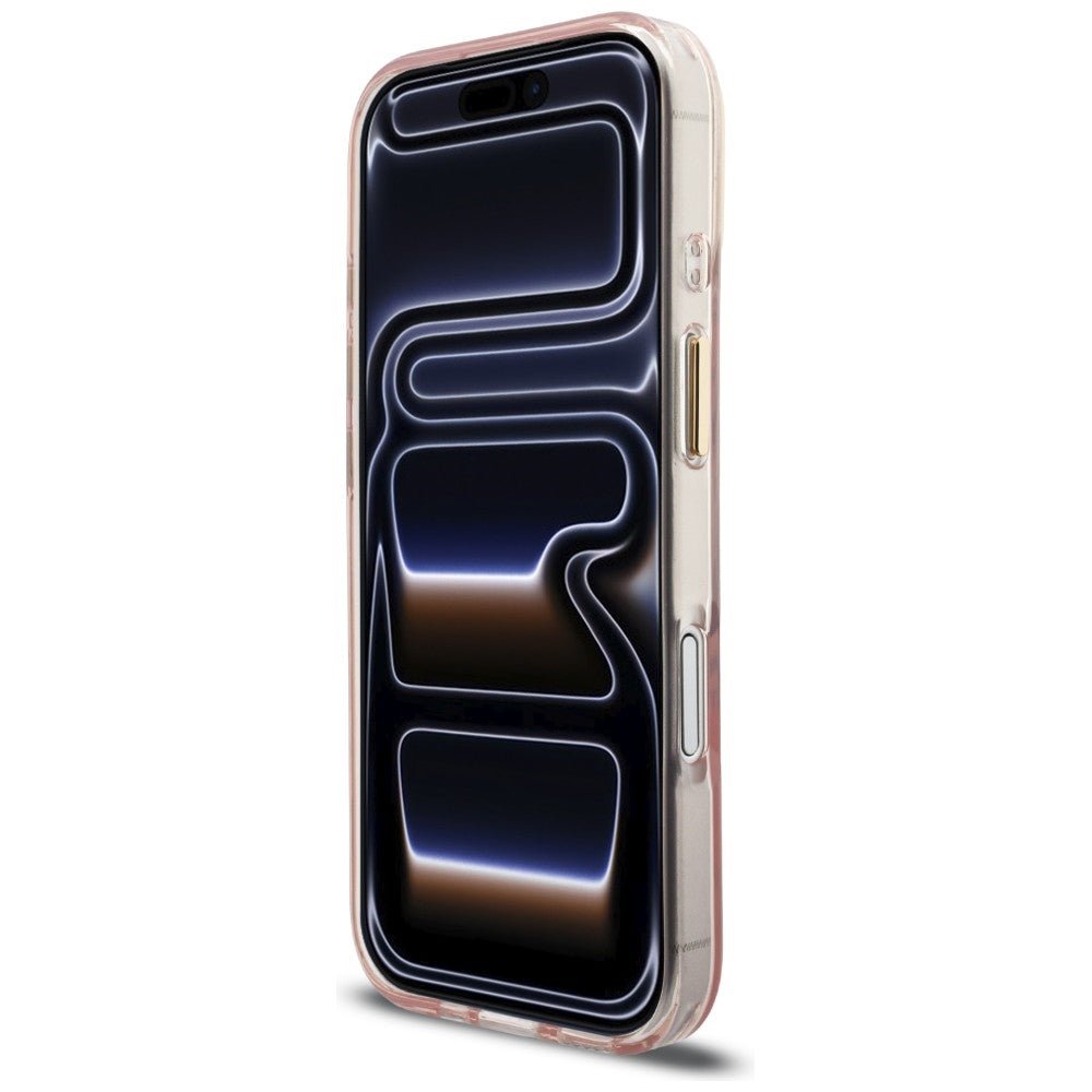 Guess iPhone 17 - Σκληρή Θήκη με Πλαίσιο Σιλικόνης - IML Script Metal MagSafe - Pink