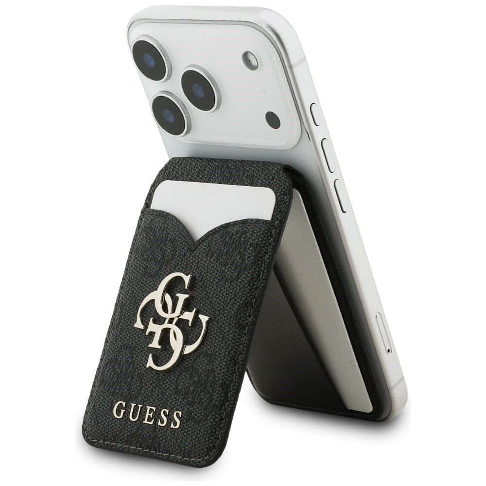 Guess Μαγνητική MagSafe Θήκη για Κάρτες / Stand με Καθρέφτη - 4G Stand and Mirror - Black