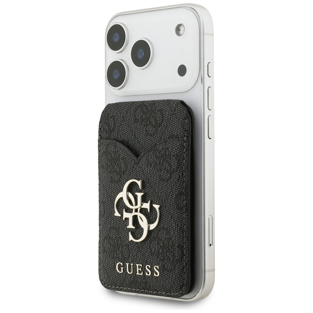 Guess Μαγνητική MagSafe Θήκη για Κάρτες / Stand με Καθρέφτη - 4G Stand and Mirror - Black