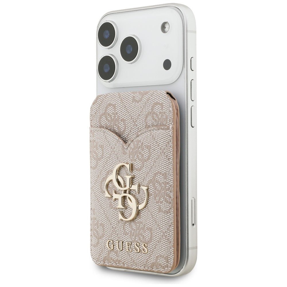 Guess Μαγνητική MagSafe Θήκη για Κάρτες / Stand με Καθρέφτη - 4G Stand and Mirror - Pink