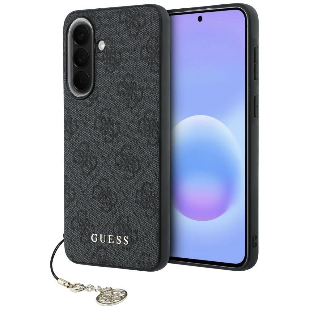 Guess Samsung Galaxy A37 5G - Θήκη με Επένδυση Συνθετικού Δέρματος - 4G Charms - Black