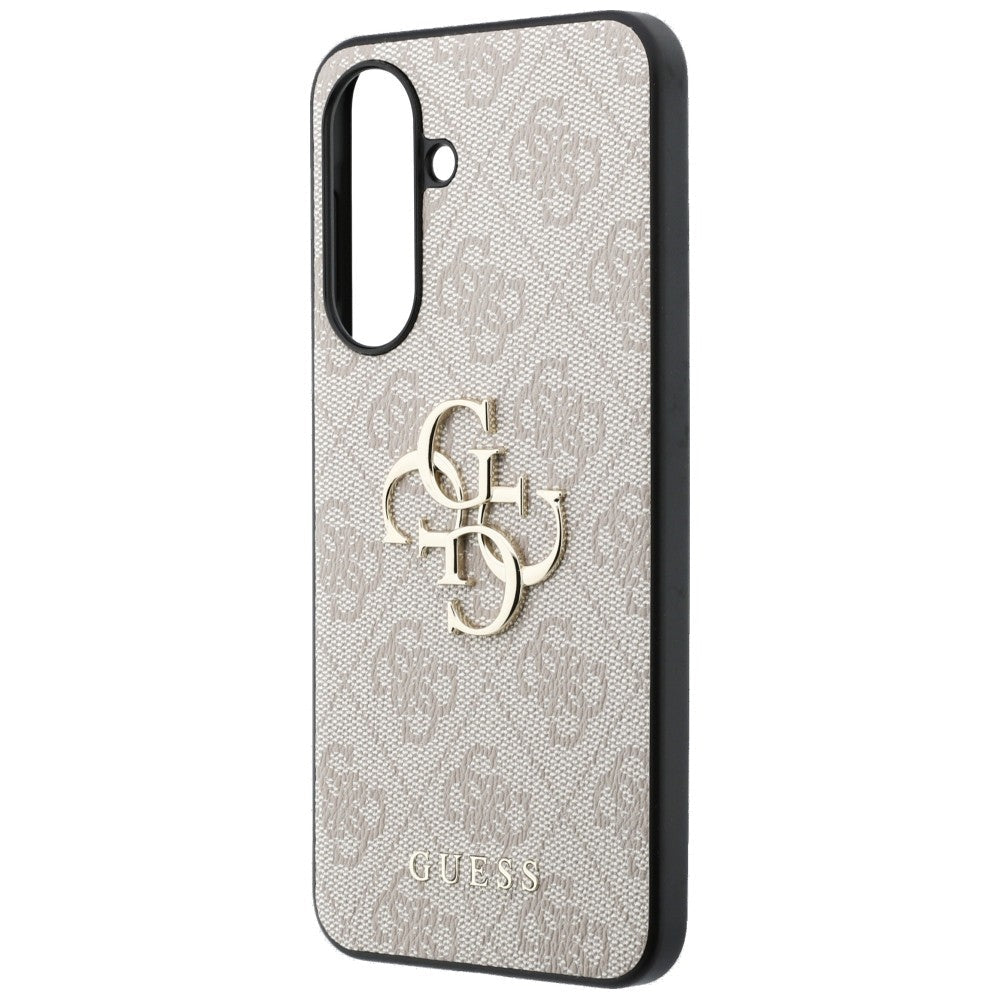 Guess Samsung Galaxy A57 5G - 4G Big Metal Logo - Θήκη με Επένδυση Συνθετικού Δέρματος - Pink