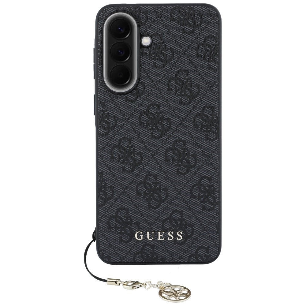 Guess Samsung Galaxy A57 5G - Θήκη με Επένδυση Συνθετικού Δέρματος - 4G Charms - Black