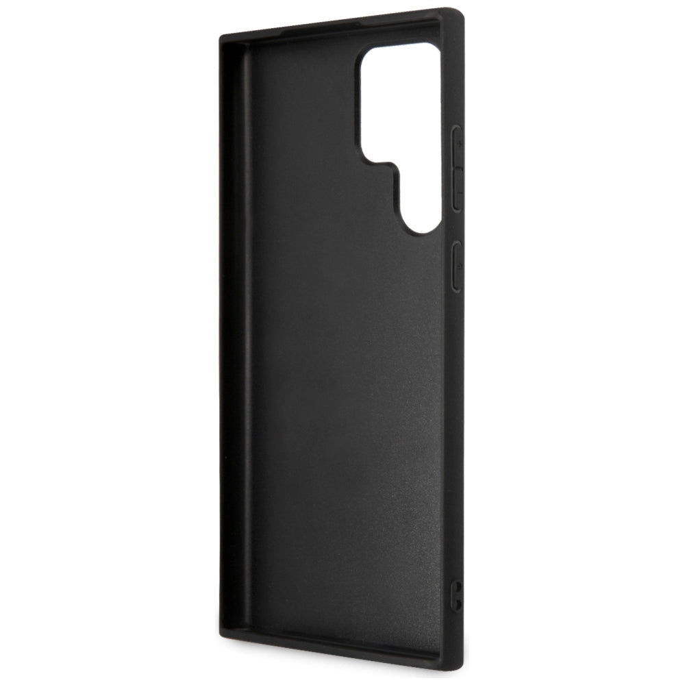 Guess Samsung Galaxy S24 Ultra - 4G Big Metal Logo Θήκη με Επένδυση Συνθετικού Δέρματος - Pink - GUHCS24L4GMGPI