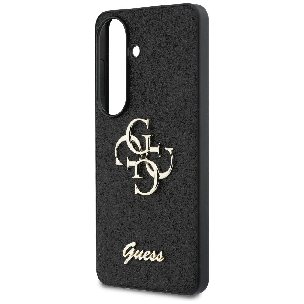 Guess Samsung Galaxy S26 - Σκληρή Θήκη Glitter με Πλαίσιο Σιλικόνης - Fixed Glitter Big 4G - Black