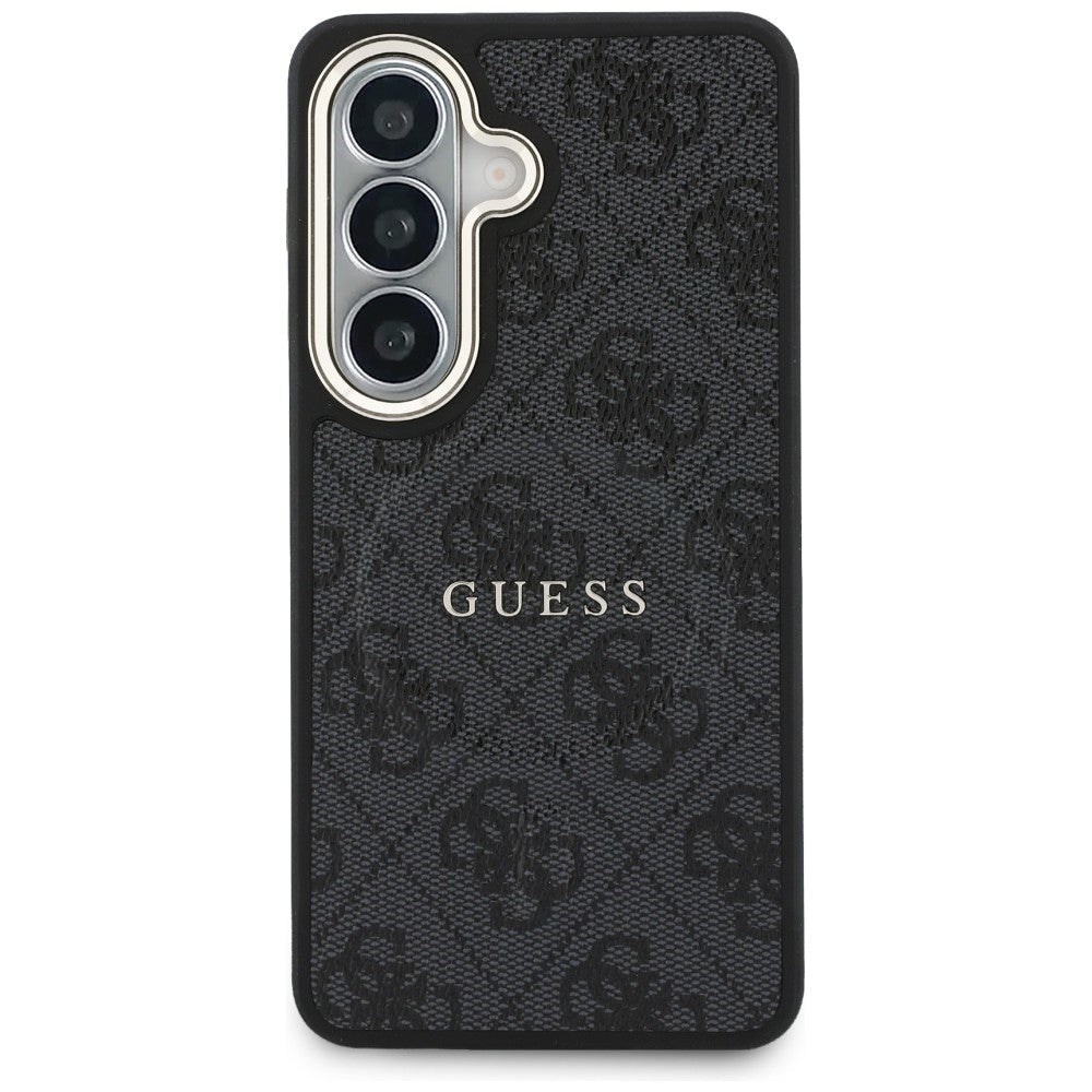 Guess Samsung Galaxy S26 Plus - Σκληρή Θήκη με Πλαίσιο Σιλικόνης και MagSafe - 4G Embossed Ring - Black