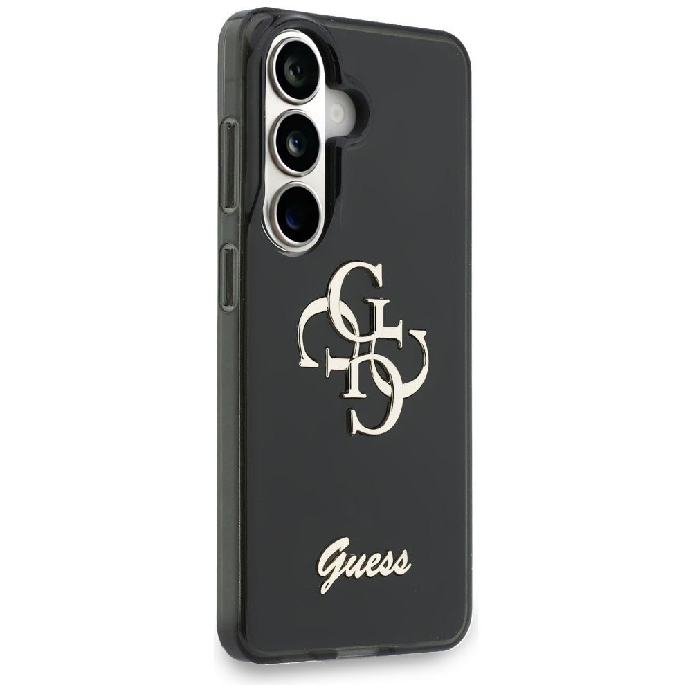 Guess Samsung Galaxy S26 - Σκληρή Θήκη με Πλαίσιο Σιλικόνης - IML Big Metal 4G Script - Black
