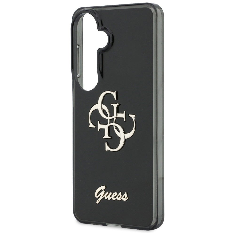 Guess Samsung Galaxy S26 - Σκληρή Θήκη με Πλαίσιο Σιλικόνης - IML Big Metal 4G Script - Black