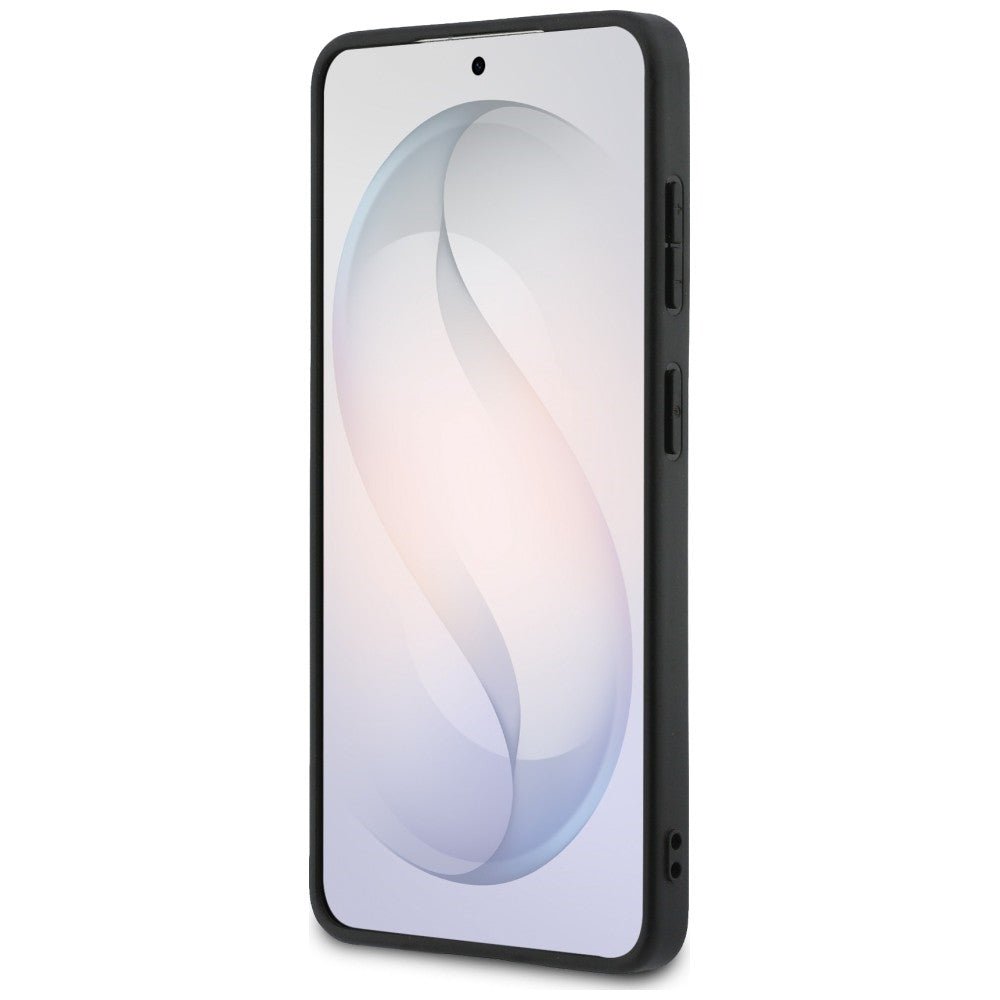 Guess Samsung Galaxy S26 - Σκληρή Θήκη με Πλαίσιο Σιλικόνης και Επένδυση Συνθετικού Δέρματος - 4G Big Metal Logo - Pink