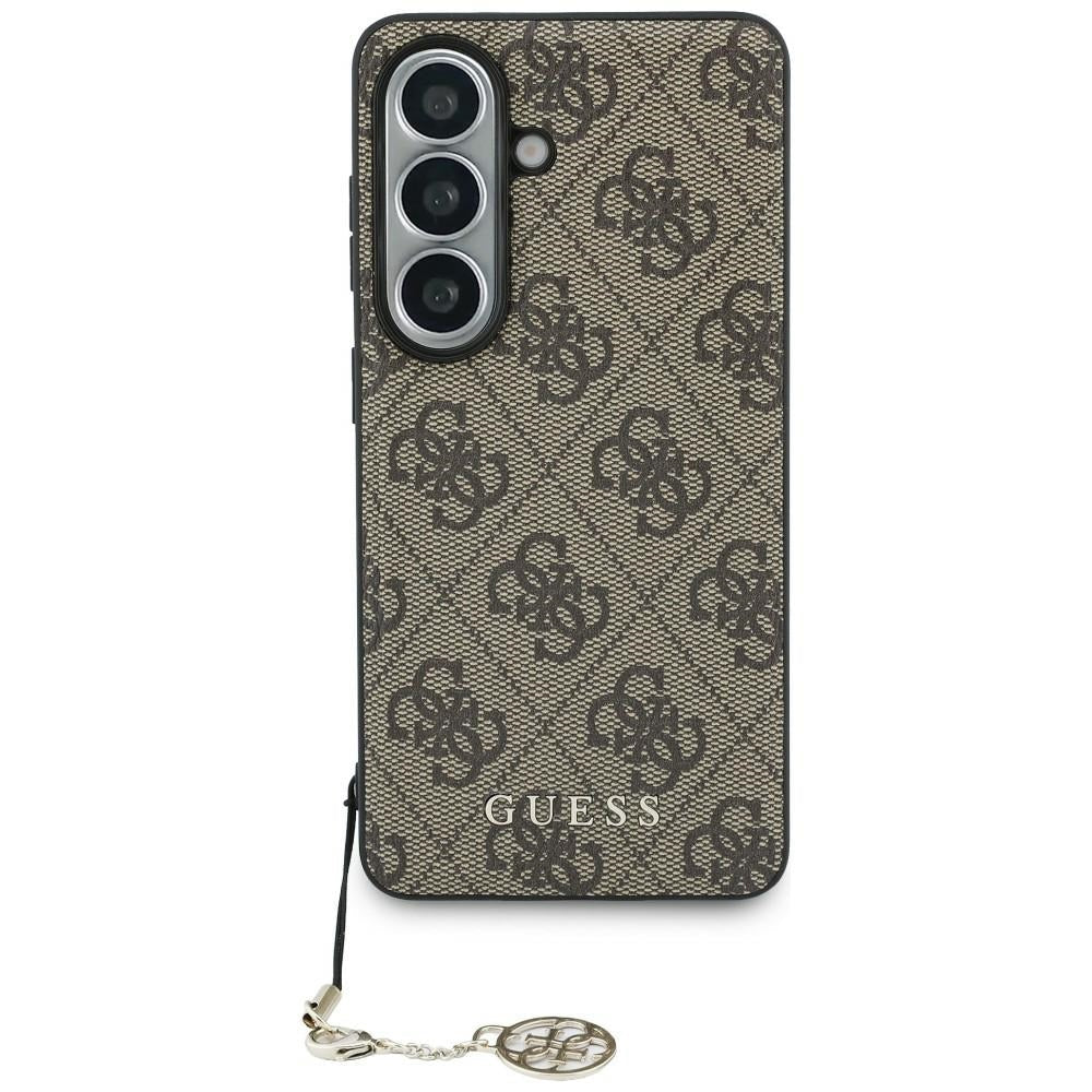Guess Samsung Galaxy S26 - Θήκη με Επένδυση Συνθετικού Δέρματος και MagSafe - 4G Classic Logo Charm MagSafe - Brown