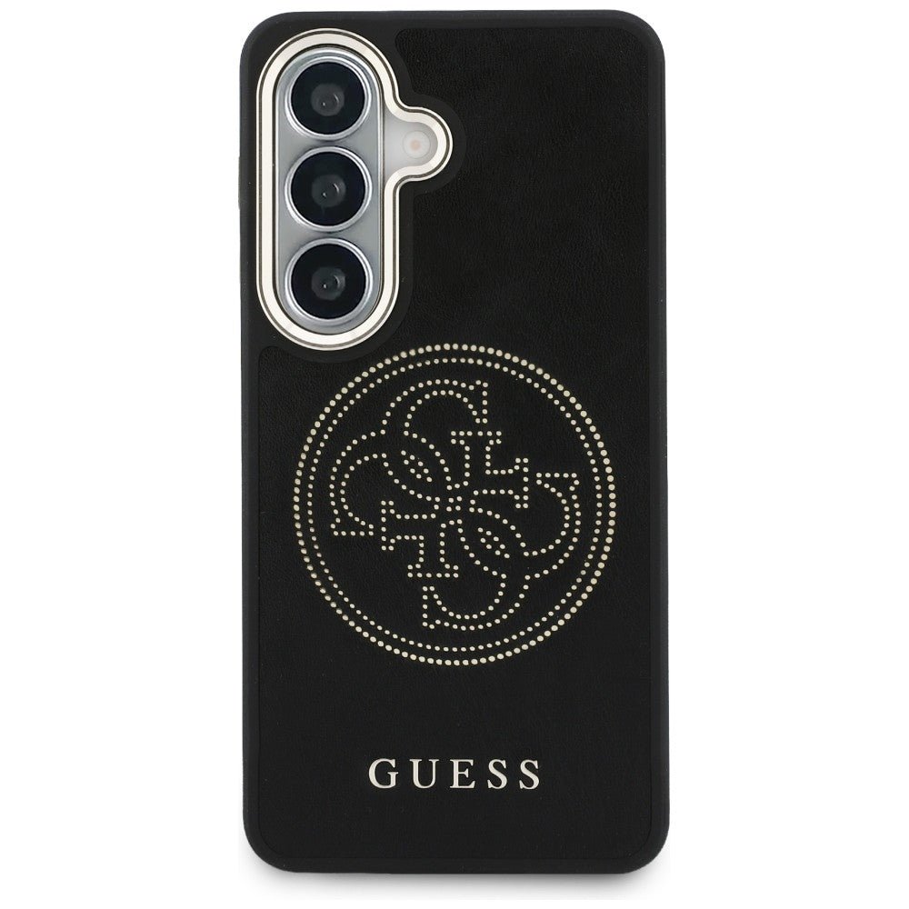 Guess Samsung Galaxy S26 - Θήκη με Επένδυση Συνθετικού Δέρματος MagSafe - Perforated Logo - Black
