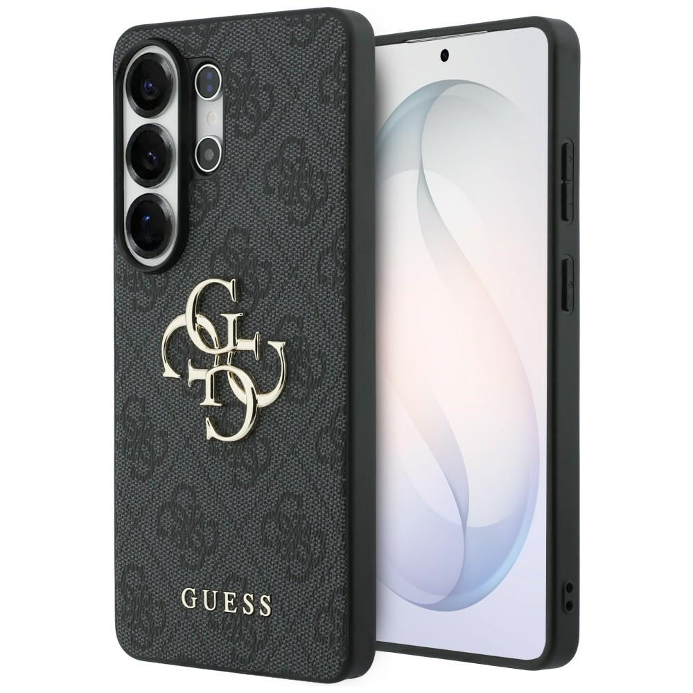 Guess Samsung Galaxy S26 Ultra - Σκληρή Θήκη με Πλαίσιο Σιλικόνης και Επένδυση Συνθετικού Δέρματος - 4G Big Metal Logo - Black