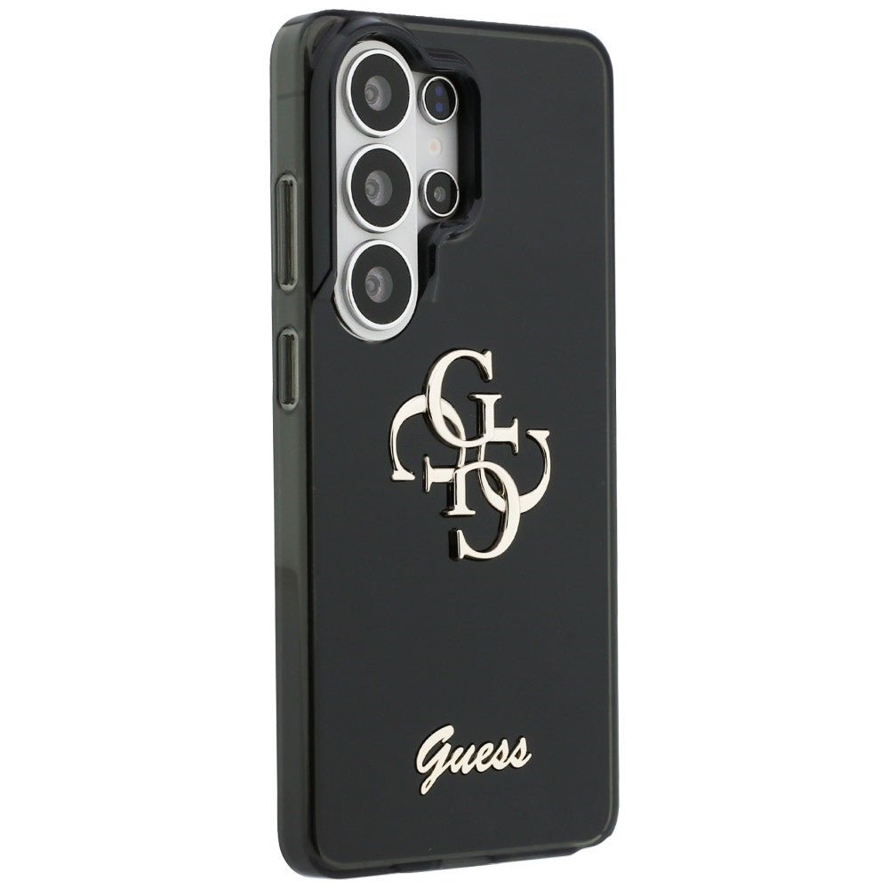Guess Samsung Galaxy S26 Ultra - Σκληρή Θήκη με Πλαίσιο Σιλικόνης - IML Big Metal 4G Script - Black