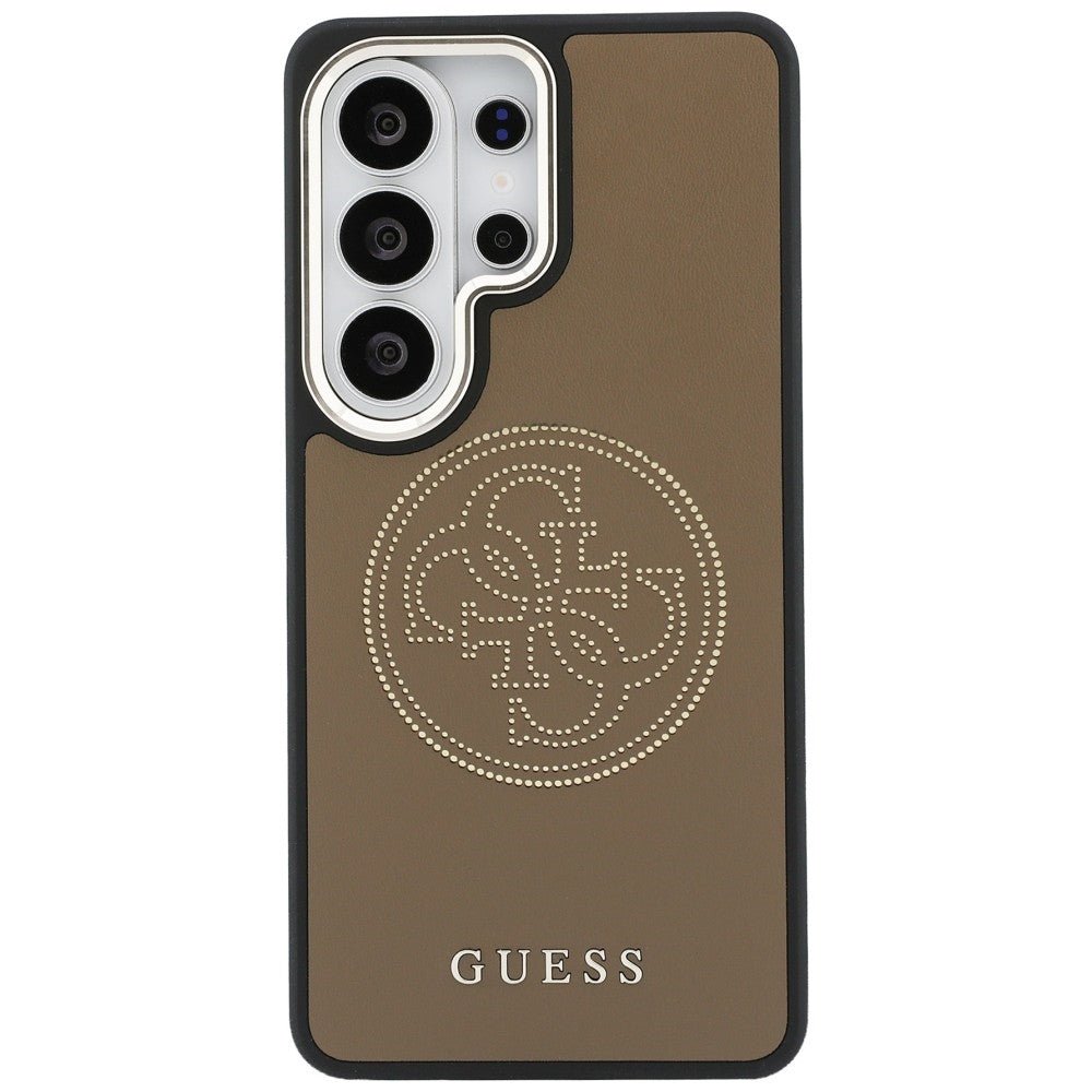 Guess Samsung Galaxy S26 Ultra - Θήκη με Επένδυση Συνθετικού Δέρματος - Perforated Logo MagSafe - Brown